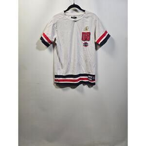 Pink Dolphin The PROMO 08 Red White Blue Shirt Men's Large Stretch Streetwear